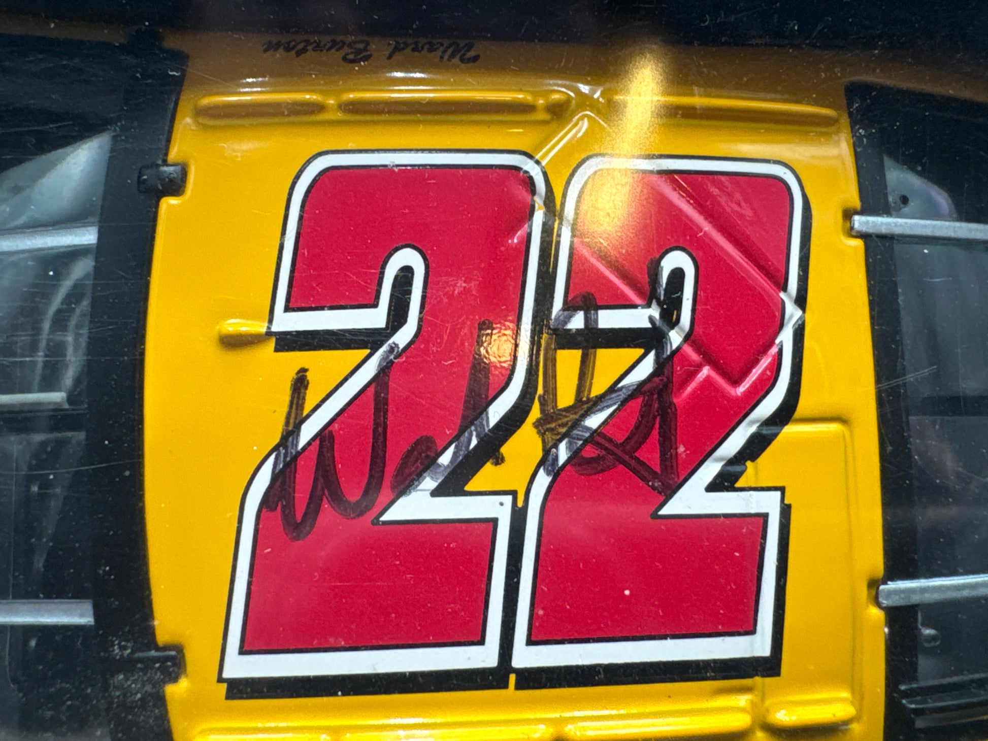 Ward Burton #22 Caterpillar 2001 Autographed