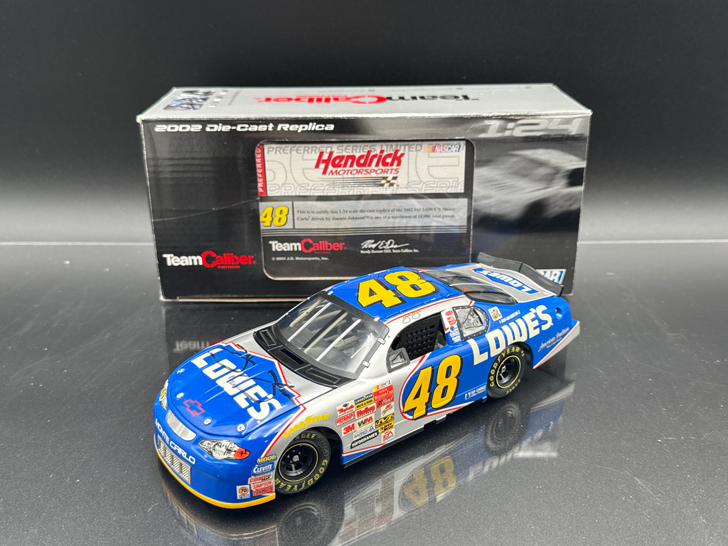 Jimmie Johnson #48 Lowes 2002 Autographed