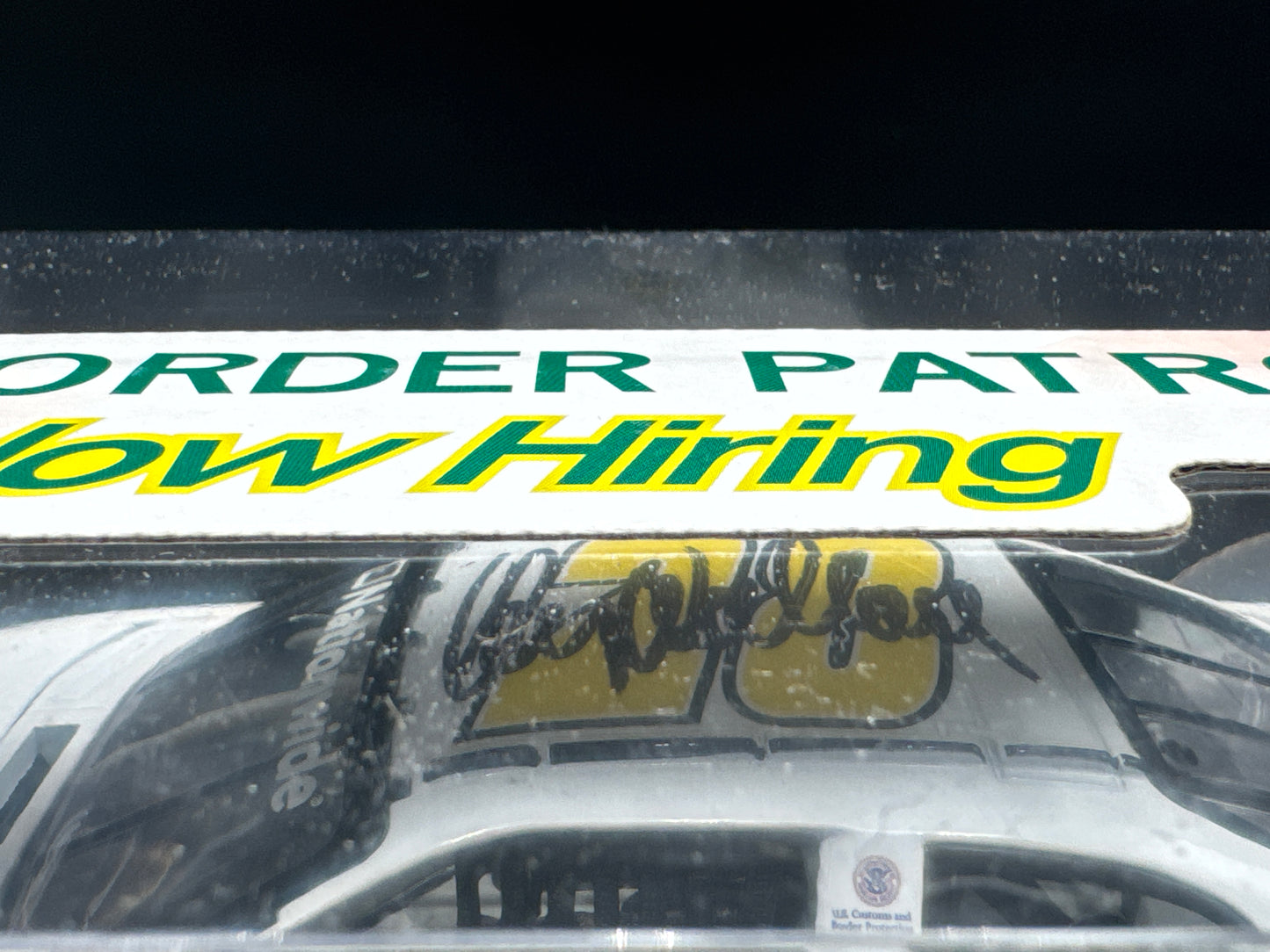 Get Drivers Name #28 U.S. Border Patrol Autographed
