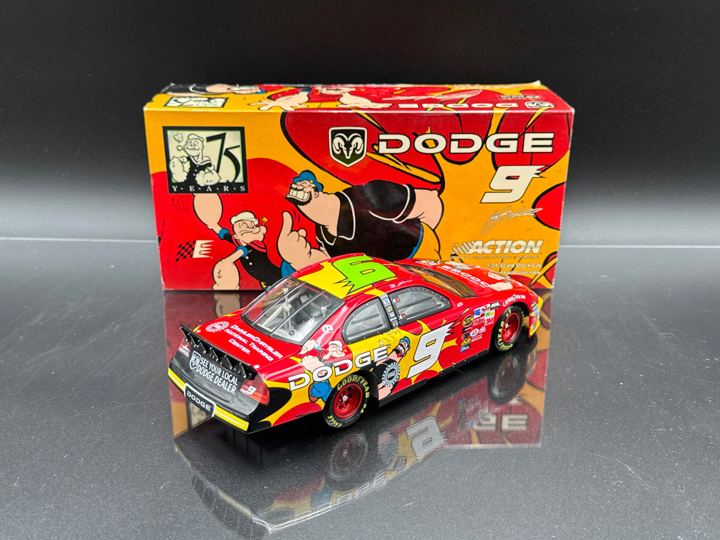 Kasey Kahne #9 Dodge Dealers / Popeye 75th Anniversary 2004 Intrepid