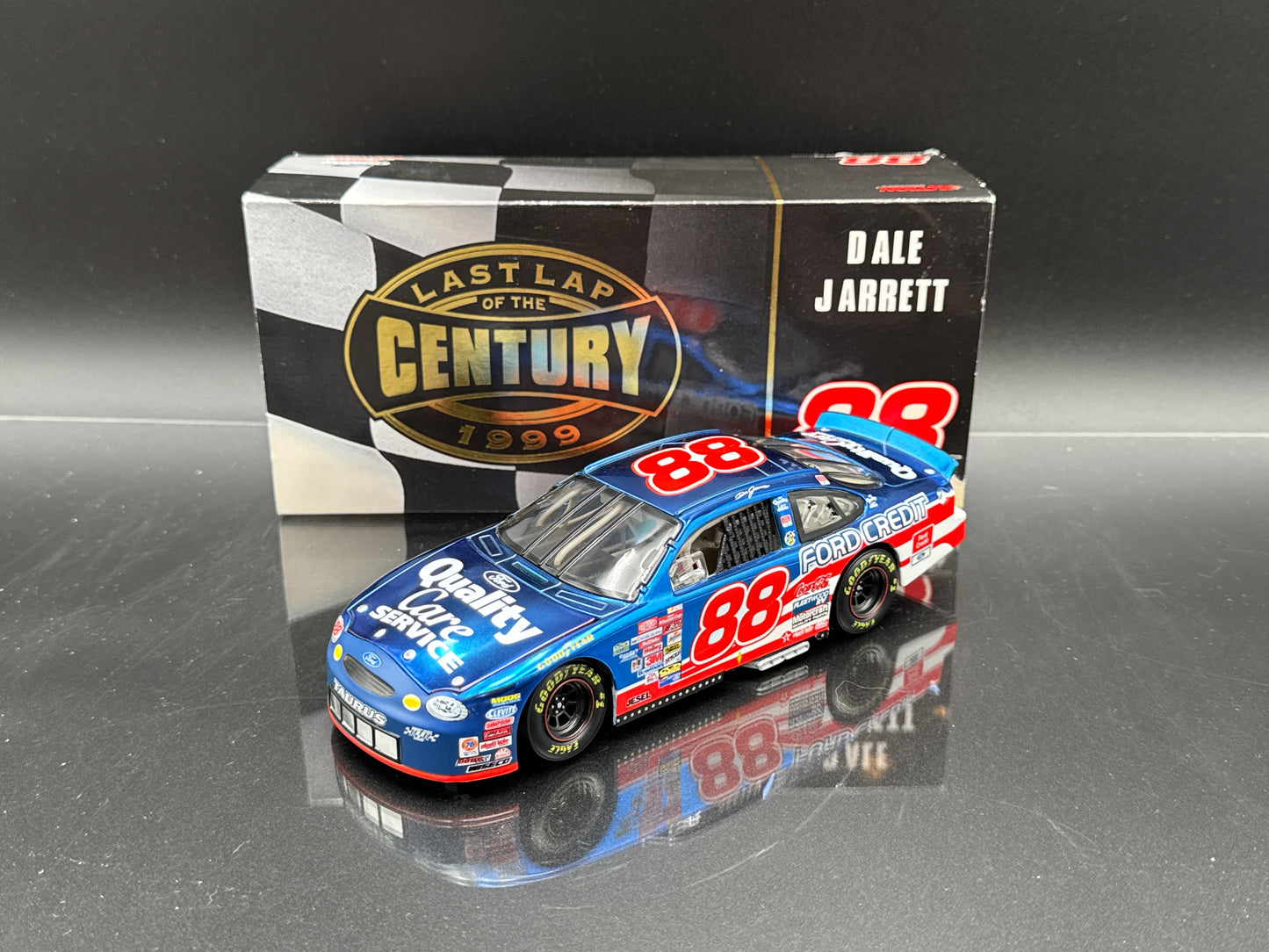 Dale Jarrett #88 Quality Care Last Lap of the Century • 1999 Taurus