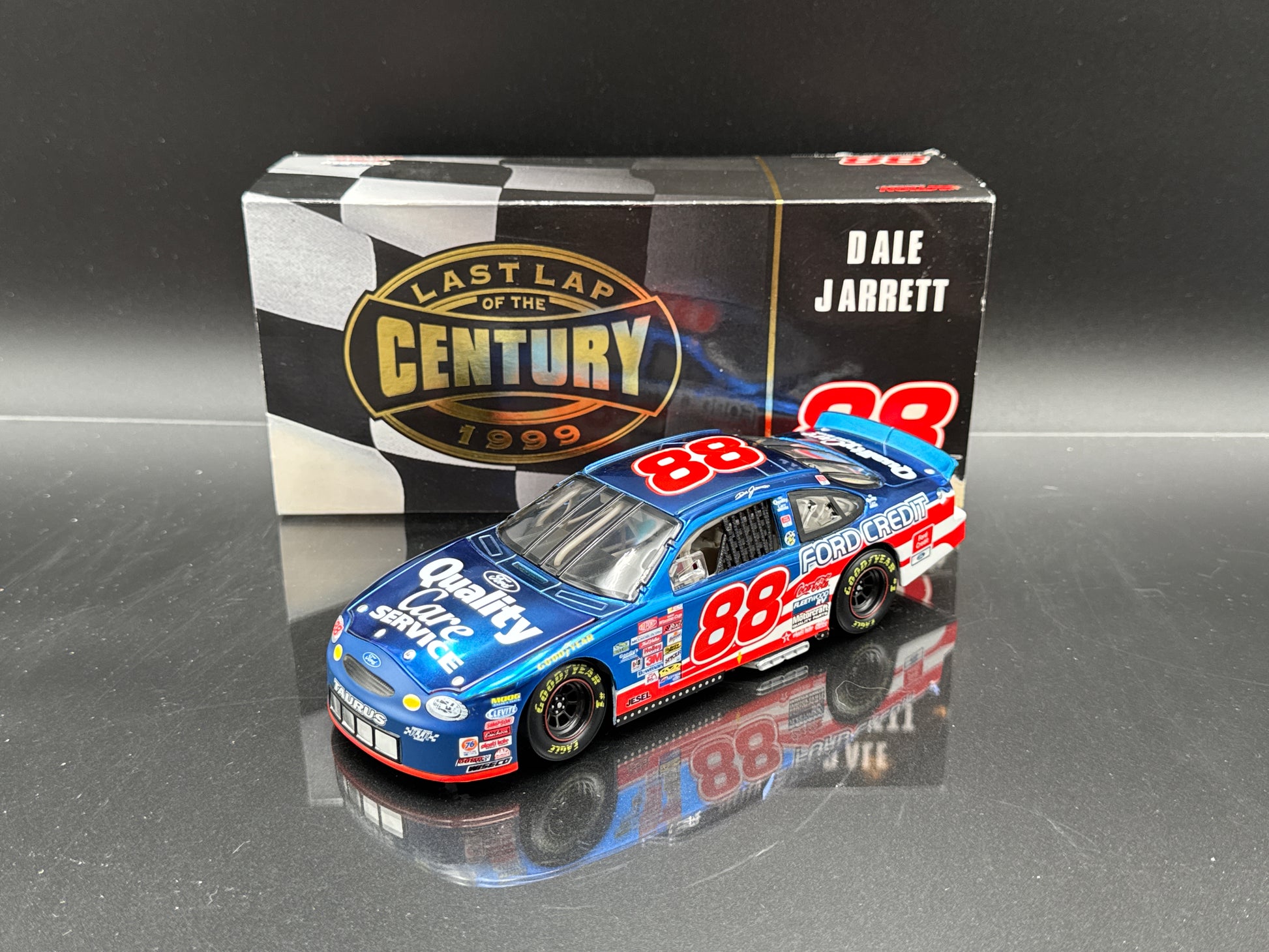 Dale Jarrett #88 Quality Care Last Lap of the Century • 1999 Taurus