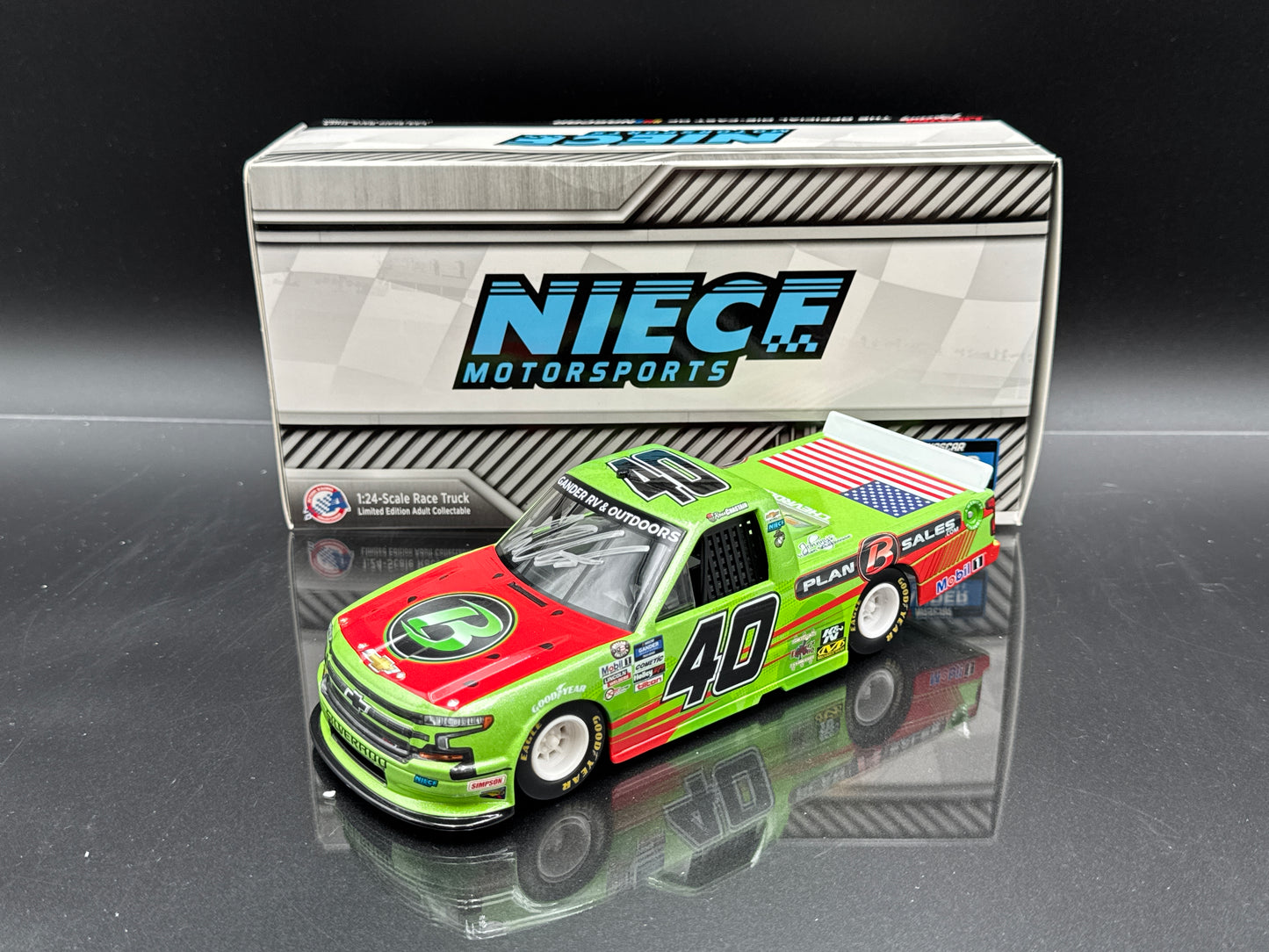 Ross Chastain #40 Plan B Sales/Watermelon 2020 Silverado Autographed Galaxy Color