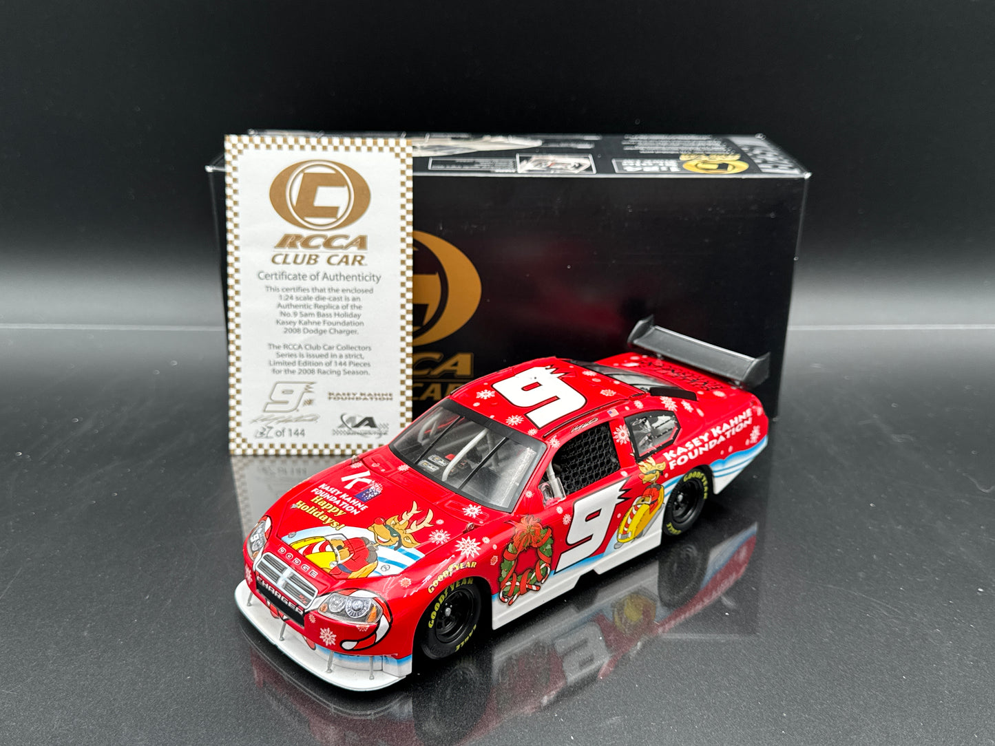Kasey Kahne #9 Sam Bass Holiday 2008 Charger Club Car
