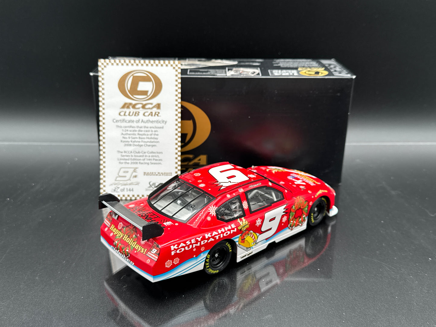Kasey Kahne #9 Sam Bass Holiday 2008 Charger Club Car