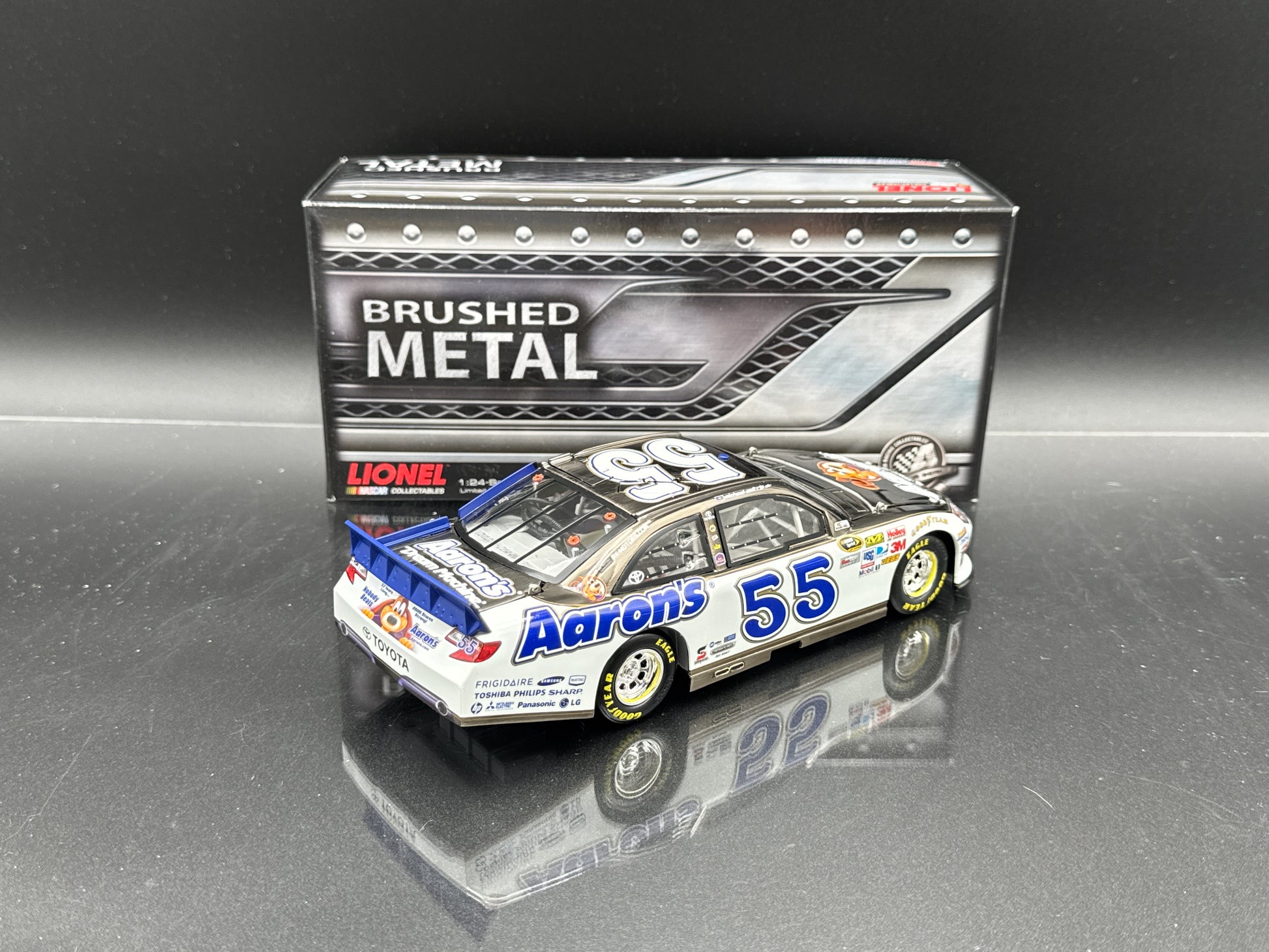 Michael Waltrip #55 Aaron's 2012 Camry Brushed Metal