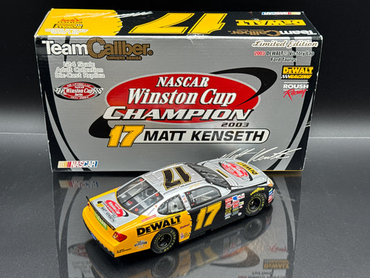 Matt Kenseth #17 2003 Dewalt Victory Lap Ford Taurus
