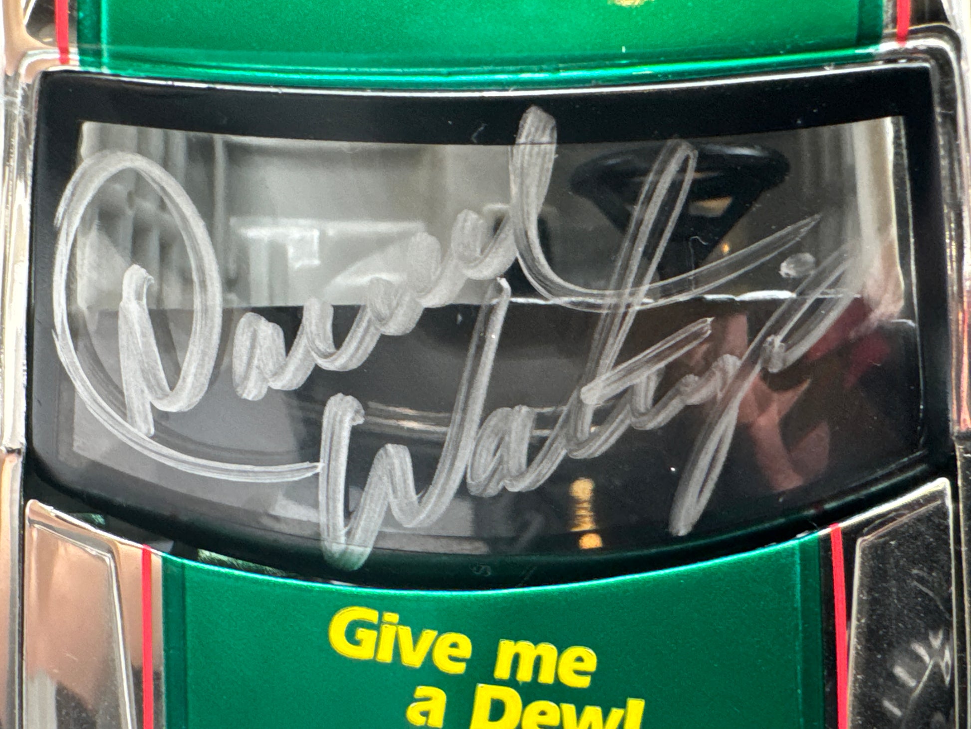 Darrell Waltrip #11 Mountain Dew / 25th Anniversary of 1st Championship/Autographed 1981 Buick Club Car Chrame / Liquid Color