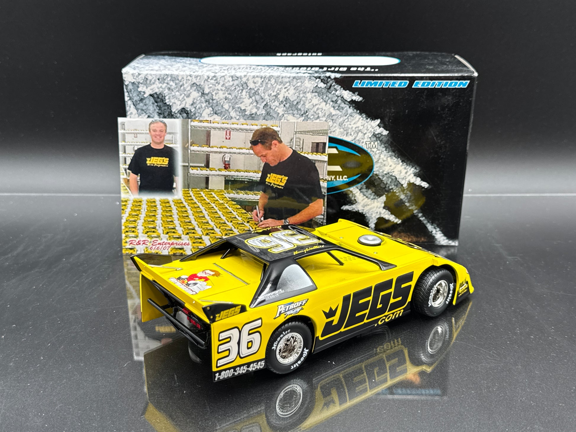 Kenny Wallace #36 JEGS Late Model Autographed