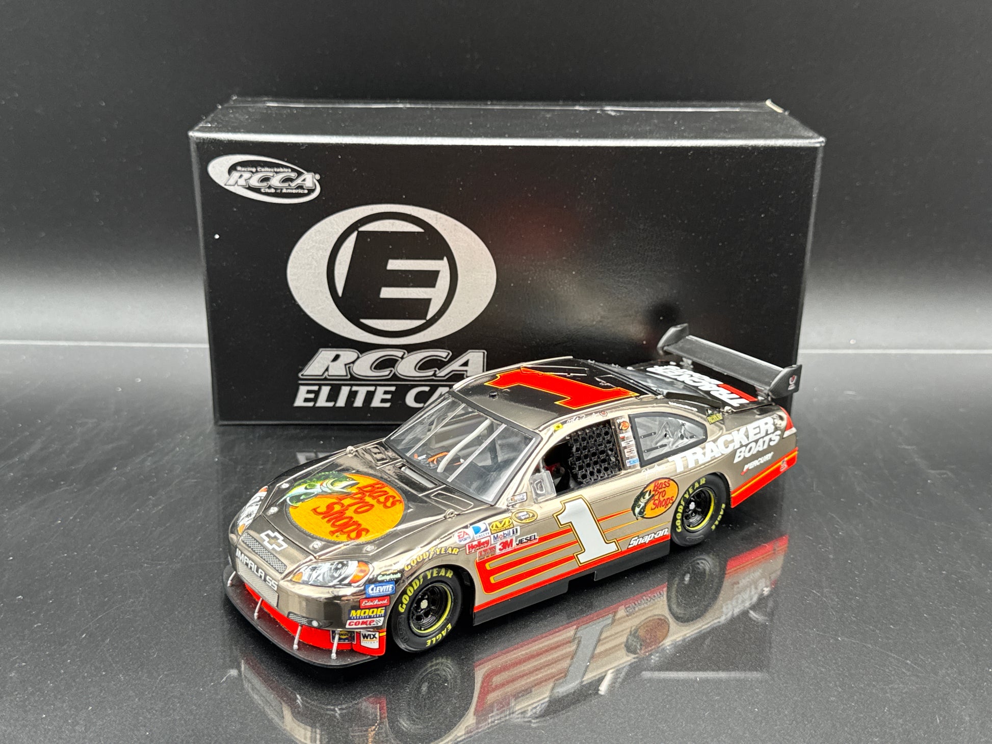 Martin Truex Jr. #1 Bass Pro Shops 2008 Impala SS White Gold Elite