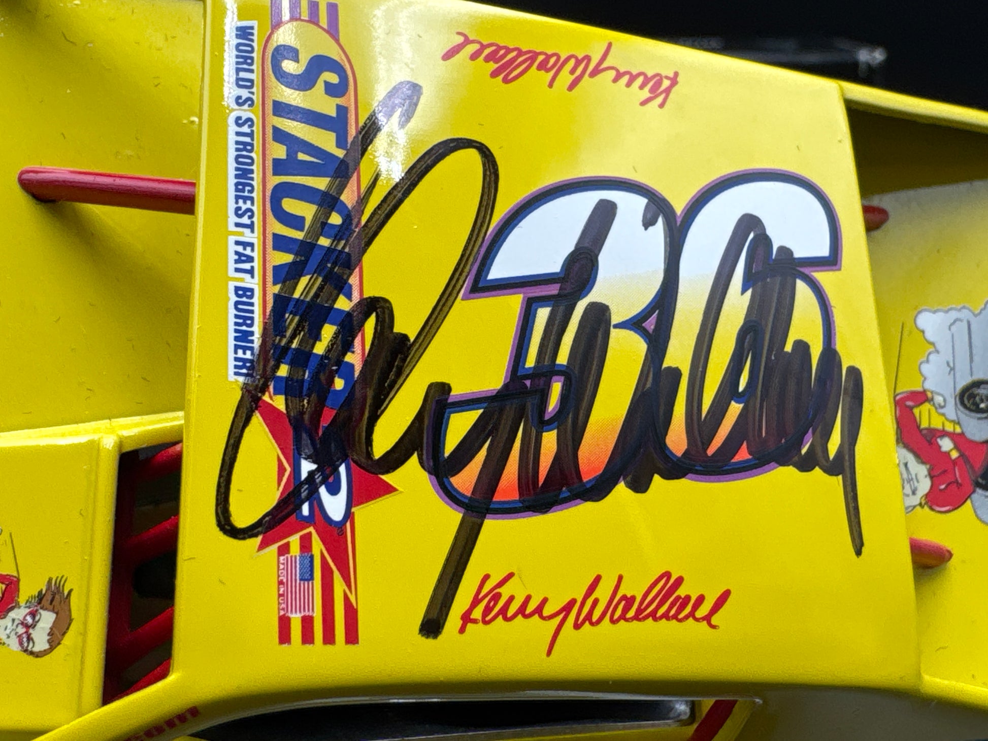 Kenny Wallace #36 Stacker 2 Dirt Autographed