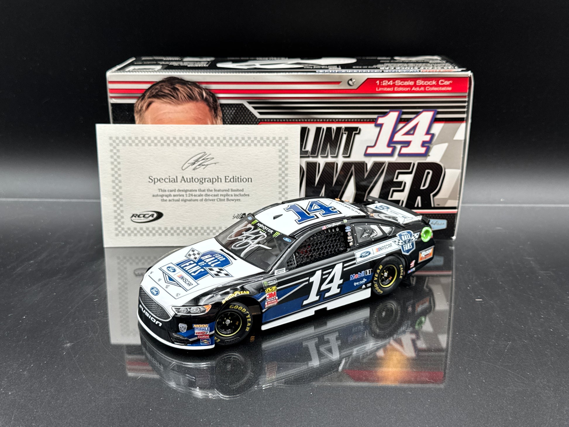 Clint Bowyer #14 Ford Hall of Fans 2018 Fusion Autographed