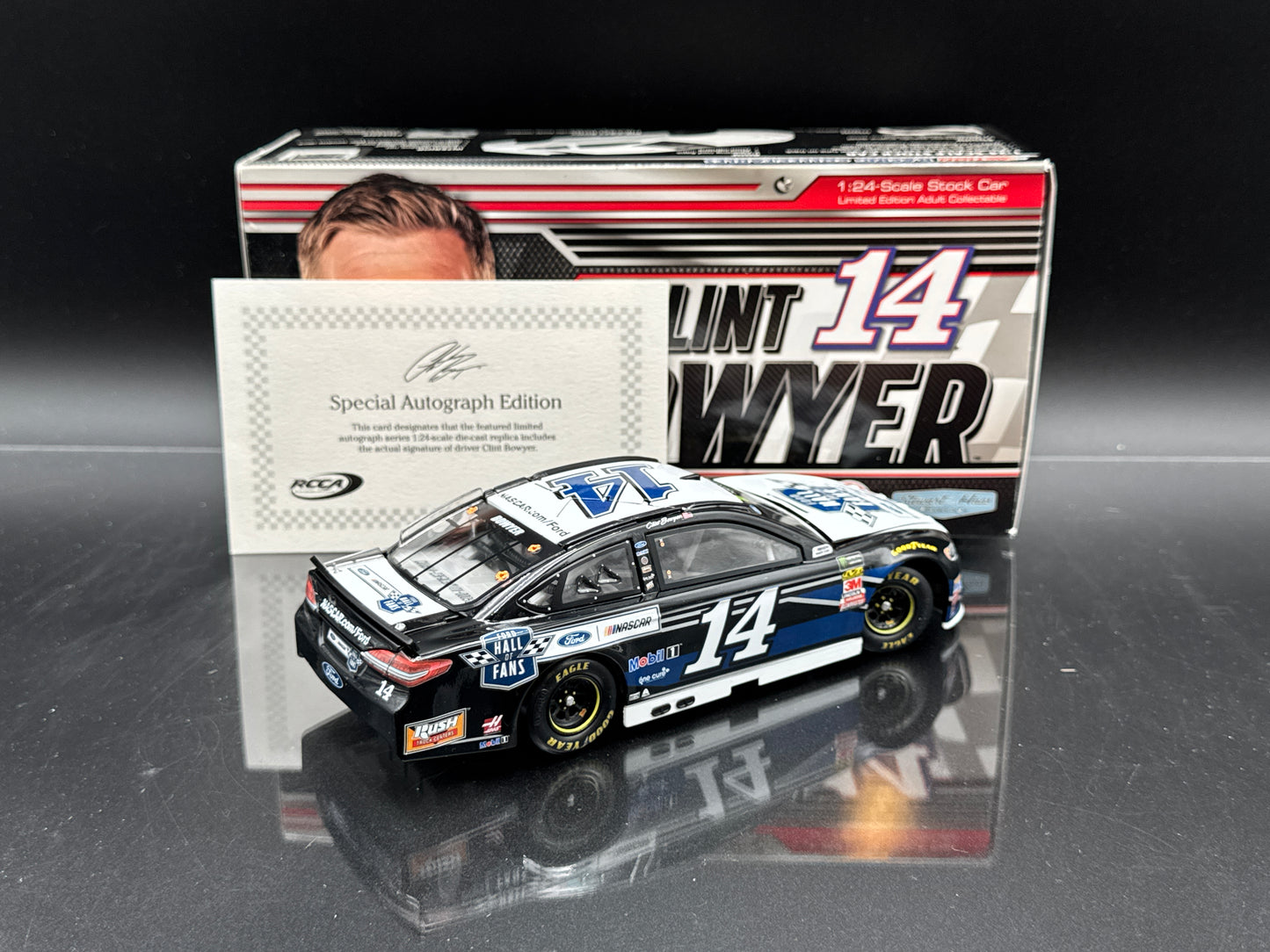 Clint Bowyer #14 Ford Hall of Fans 2018 Fusion Autographed
