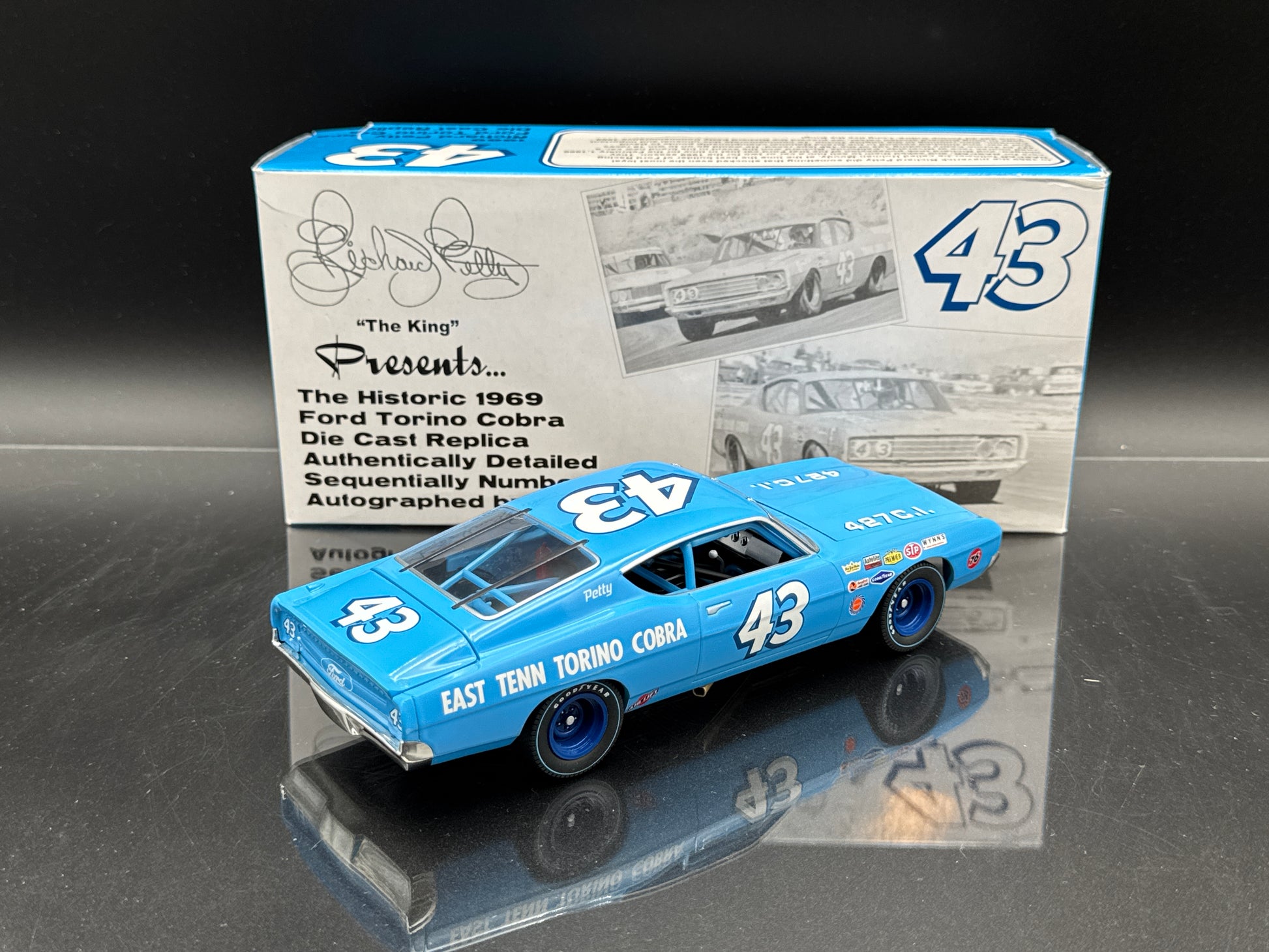 Richard Petty #43 1969 Ford 427 Torino Autographed
