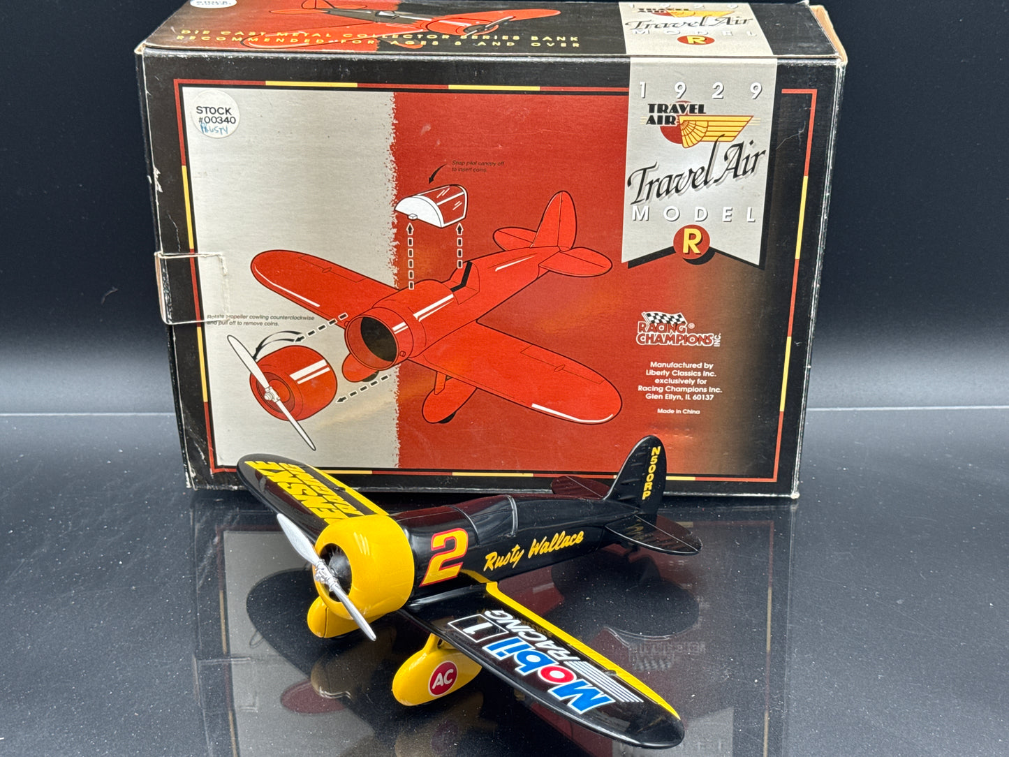 Rusty Wallace #2 Mobil 1/Penske 1929 Travel Air Model R