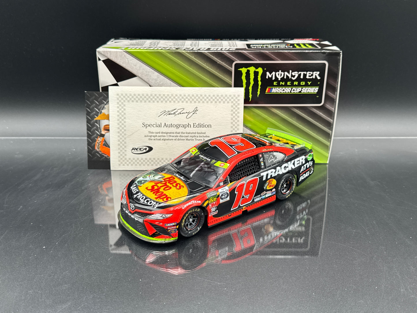 Martin Truex Jr #19 Bass Pro Shops 2019 Camry Richmond Win • Autographed
