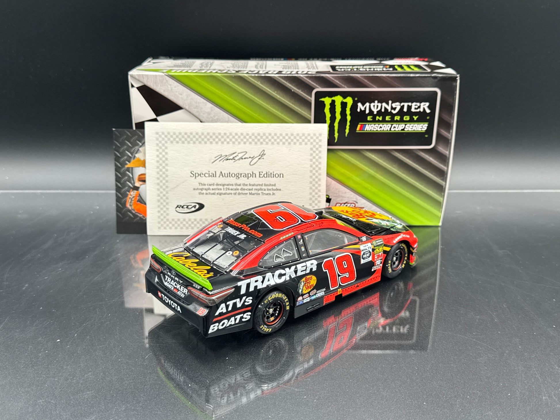 Martin Truex Jr #19 Bass Pro Shops 2019 Camry Richmond Win • Autographed