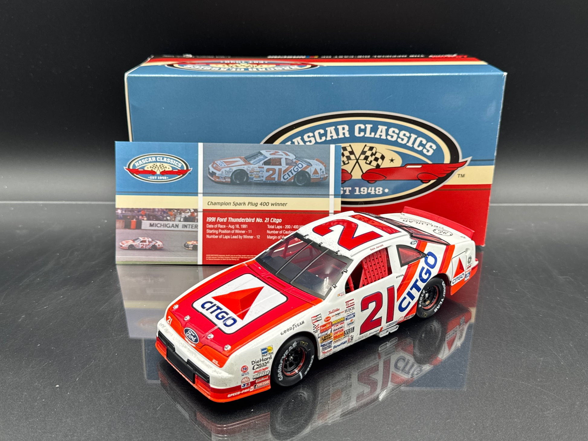 DALE JARRETT #21 Citgo Michigan Win 1991 Ford Thunderbird