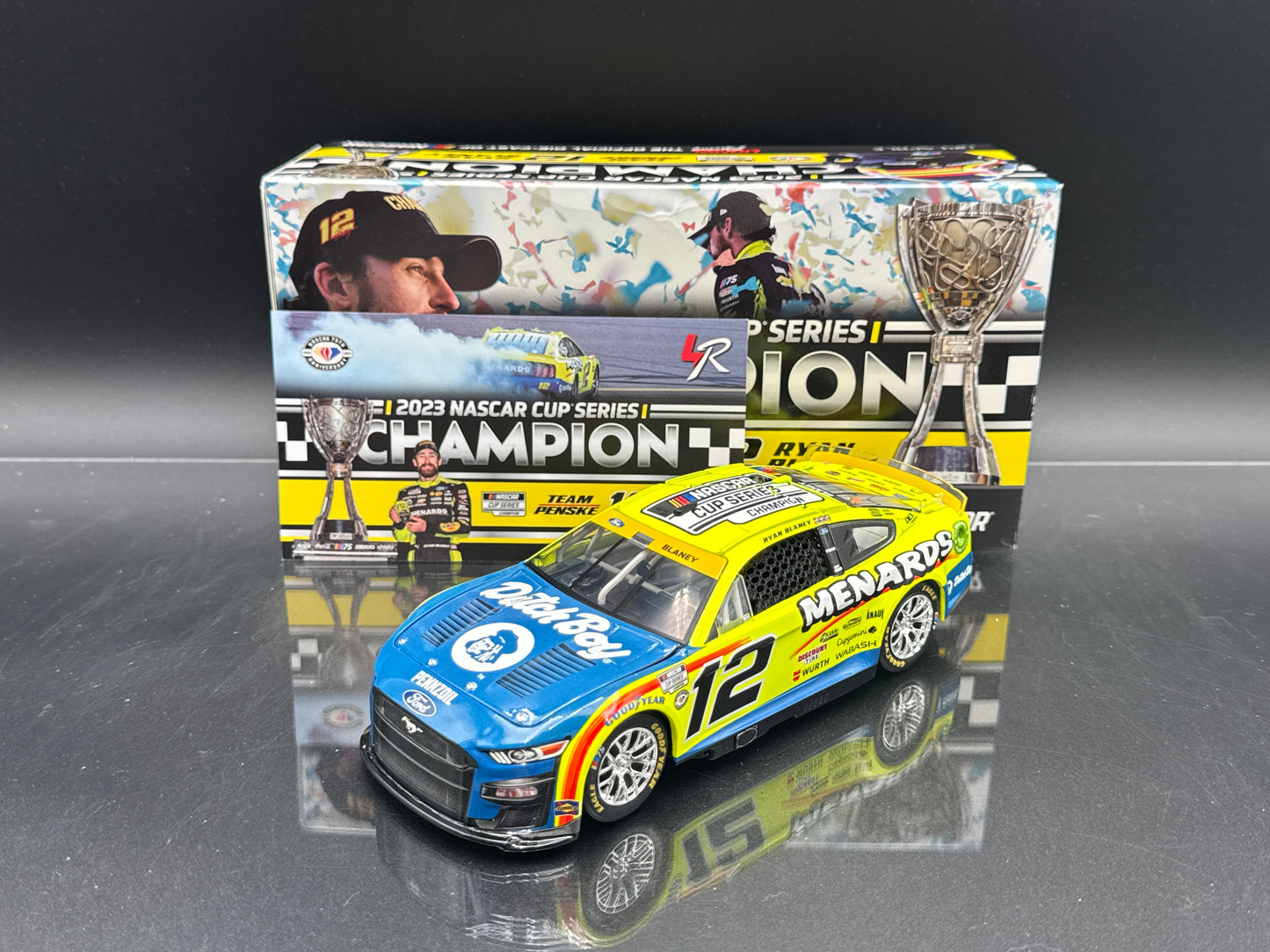 RYAN BLANEY #12 Menards Dutch Boy Champion 2023 Mustang